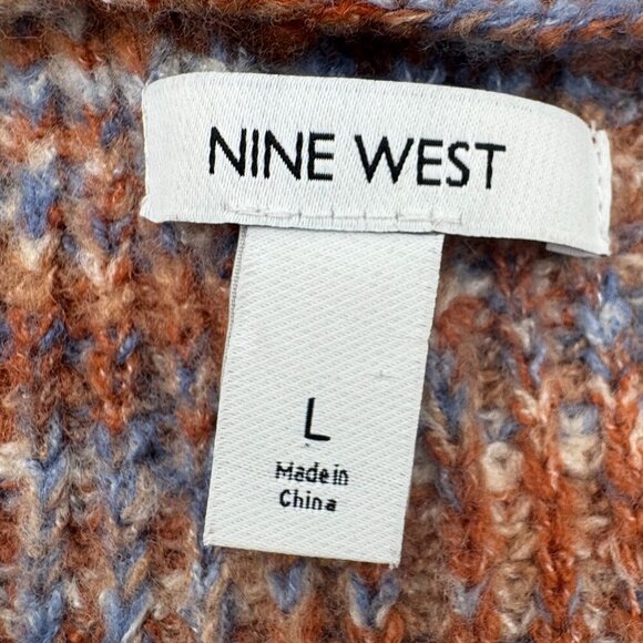 Nine West Women's Large Multi-color Wrap Sweater - Picture 7 of 9